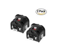 Adaptateur Motion Plus - NINTENDO - Télécommande Wii - Lot de 2 - Noir - Compatible avec le Nunchuk