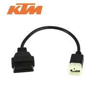 Adaptateur moto - ICARSOFT - KTM 6 broches vers OBD2 - Universel - Noir