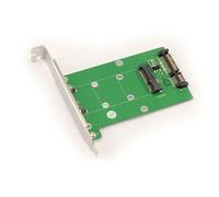 KALEA-INFORMATIQUE Adaptateur mSATA vers SATA avec équerre de Fixation, pour Monter Un SSD mSATA sur Un Port pour Disque Dur SATA