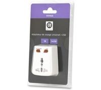 D2 Diffusion Adaptateur multi-pays 1 USB 1A Blanc