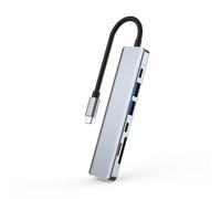 Adaptateur multifonction 7 en 1 pour MacBook Pro, Hub USB type c vers HDMI 4K, lecteur de carte SD/TD PD, Charge rapide