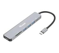 Adaptateur multifonction - EQUIP - 133494 - HDMI 4K/60Hz - USB 3.2 Gen1x3 - Carte micro SD - Carte TF