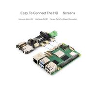 Adaptateur Multifonctionnel PCIe Vers M.2, Compatible avec pour Raspberry Pi 5, Deux Modes D'Alimentation, Prend en Charge Deux Sorties 4K.