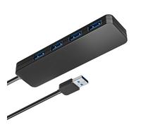 Adaptateur multiport 4 en 1 pour hubs de données 30 cm/120 cm 5 Gbit/s 4 ports USB 3.0 pour claviers d'ordinateur portable