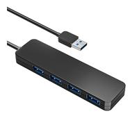 Adaptateur multiport 4 en 1 pour hubs de données 30 cm/120 cm 5 Gbit/s 4 ports USB 3.0 pour claviers d'ordinateur portable