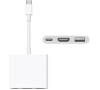 Adaptateur multiport AV numérique - OUTAD - USB-C - Blanc - 12x8x1cm - Compatible USB