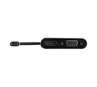 StarTech Adaptateur multiport AV USB-C CDP2HDVGA – HDMI 4K 30 Hz & VGA, câble intégré, gris sidéral