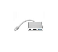 Adaptateur multiport INF USB-C vers USB, USB-C (USB PD), compatible HDMI 4K