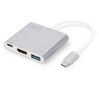 Adaptateur multiport USB 3.0 - HDMI DIGITUS, blanc