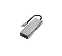 Hama Hub USB‑C 00200107 – 4 ports (2×USB‑3.2, HDMI, Thunderbolt, PD) Anthracite Garantie 10 ans