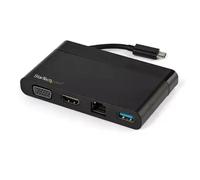 StarTech.com Adaptateur Multiport USB-C avec HDMI, VGA, Gigabit Ethernet & USB 3.0 - Mini Dock USB-C vers 4K HDMI ou 1080p VGA -