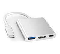 Adaptateur multiport USB C vers HDMI 4K @ 60 Hz pour iPhone 17 16 15, hub AV HDMI numérique de type C certifié Apple MFi avec USB 3.0, 100 W PD, compatible avec MacBook Pro Air, iPad Pro, Galaxy
