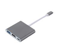 Adaptateur multiport USB-C vers USB (PD), USB-C, compatible HDMI 4K