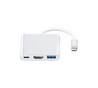 Adaptateur multiport USB C vers USB types A+C et HDMI