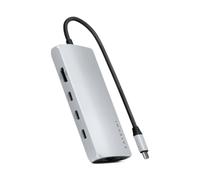 Adaptateur Multiports avec 4 Ports USB-C vers Ethernet V3 Argent