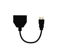 Adaptateur multiports HDMI Mâle vers 2x ports HDMI Femelle Full HD Noir