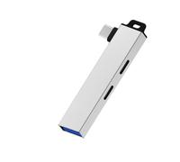 Adaptateur multiports USB C de type C avec 2 interfaces de type et USB 3.0 pour fonction Plug and Play