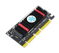Adaptateur New-M.2 Nvme Ssd Vers Pci-E 4x/8x/16x Avec Dissipateur Thermique En Aluminium Et 3528 Flash Coloré Led Support 2242/2260/2280 Ssd