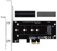 Adaptateur NVME M.2 SSD Vers PCIE-Dissipation Puissante Du Dissipateur Thermique-Compatible Avec Interface X1,X4,X8,X16 Pour SSD M-Key M.2-2230,2242,2260,2280-Pack