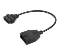 Adaptateur OBD1 vers OBD2, câble d'extension de câble de diagnostic de voiture pour diagnostic de véhicule, 12 broches à 16 broches OBD1 OBD2 Outil de diagnostic Câble adaptateur pour véhicule GM