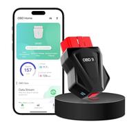Adaptateur OBD2 Bluetooth pour Diagnostic Auto, Compatible iOS & Android, BLE Low Energy, Diagnostic Moteur, Lecture Codes d'Erreur, Diagnostic Complet pour Voitures OBD2