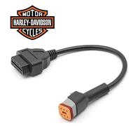 Adaptateur OBD2 - ICARSOFT - Harley Davidson - 6 broches - Compatible avec motos - Couleur noire