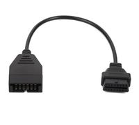 Adaptateur OBD2 vers OBD1, Kit de Câble Adaptateur de Connecteur D'outil de Diagnostic Automobile, 12 Broches vers OBD2 16 Broches, Outil de Diagnostic de Scanner, Connecteur de Câble Adaptateur OBD I