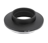Adaptateur objectif M42 à monture GFX - Bague en alliage de haute qualité robuste et durable avec traitement anti-reflet et absence de fuite de lumière compatible GFX 50S