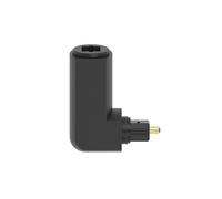 Adaptateur ODT, f . toslink mâle - f . toslink femel ., doré, 90 °