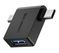 - Adaptateur OTG (30453) - Micro-USB, Type-C vers USB 3.0 Femelle, jusqu'