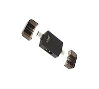 Adaptateur OTG 2en1 USB-C et Lightning vers USB 3.0 et USB 2.0 Femelles LinQ Noir