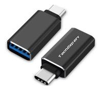 Adaptateur OTG Data usb 3.1 type C male vers usb 3.0 femelle pour smartphones et tablettes usb C noir TechExpert