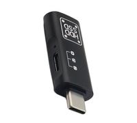 Adaptateur OTG de type C avec port de données USB A et port d ' alimentation de type C, convertisseur en aluminium pour prise en quotidienne des appareils, adaptateur OTG, convertisseur de haute