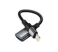 Adaptateur OTG iPhone Lightning Mâle vers USB Femelle Swissten Noir