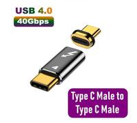 Adaptateur Otg Magnétique Usb Type-C,100w,40gbps,Thunderbolt,Convertisseur De Charge Rapide,Usb 3.0 Fash Driver Airies Pour Macbook Phone Isub - Type Ad091