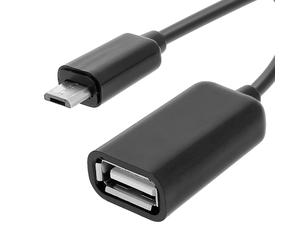 Adaptateur OTG Micro USB Vers USB Femelle Smartphone / Tablette Noir