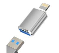 Adaptateur OTG pour iPhone Lightning Mâle vers USB Femelle Synchronisation de Données 13 11 12 Pro Max Mini XR XS 8 7 SE Plus pour iPad Air Caméra Lecteur de Carte Clé USB 3.0 Souris Clavier Hub MIDI