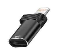 Adaptateur OTG pour USB-C vers Lightning Vitesse à 480Mbps LinQ Noir