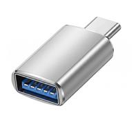 Adaptateur OTG USB-C Mâle vers USB 3.0 Femelle Blue Star Argent