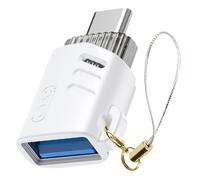 Adaptateur OTG USB Femelle vers USB-C Mâle Compact Blanc XO Blanc