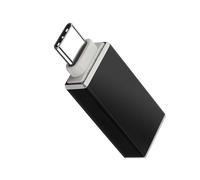 Adaptateur Otg Usb Femelle Vers Usb-C Mâle Synchronisation Compact Noir