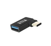 Adaptateur OTG USB femelle vers USB-C mâle Transfert 10 Gbps et Charge Noir