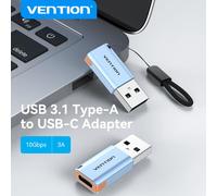 Adaptateur OTG USB3.1 Type C Vention, adaptateur OTG 10 Gbps, convertisseur USB A vers Type C femelle pour ordinateur portable Samsung S24 Xiaomi 17 USB 3.1 to Type C