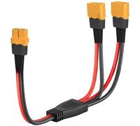 Adaptateur parallèle pour batterie RC XT60H vers double port 10 AWG câble en silicone pour générateur panneau solaire 30 cm (B)