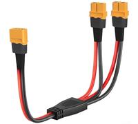 Adaptateur parallèle pour batterie RC XT60H vers double port 10 AWG câble en silicone pour générateur panneau solaire 30 cm (A)