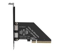 Adaptateur PCI-E 4.0 X8 vers Oculink SFF-8612, 2 Ports 128 GT/s Gen4 PCIe vers SFF-8611 Carte Graphique Externe pour GPU Dock, eGPU, NVMe SSD, Compatible avec OS X, Wins, Linux