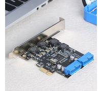Adaptateur PCI-E à 19/20 broches avant, Module d'extension PCI Express USB 3.0, carte d'extension externe Portable