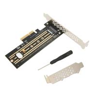 Adaptateur PCI Express haut débit à profil bas, compatible avec les SSD NVMe AHCI à socket M pour une installation flexible sur votre PC ou