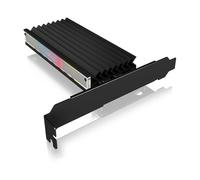 Adaptateur PCI Express - ICY BOX - M.2 NVMe vers PCIe 3.0 - Refroidisseur LED - Compatible M-Key 2230-2280