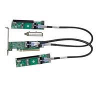 Adaptateur PCI-Express PCIe5.0 x16 vers MCIO 8i 2 ports bifurcation | Prend en charge la carte Riser SFF-TA-1016 X16 vers X8 X8. La carte mère doit être divisée par câble PCI-E de 53,3 cm